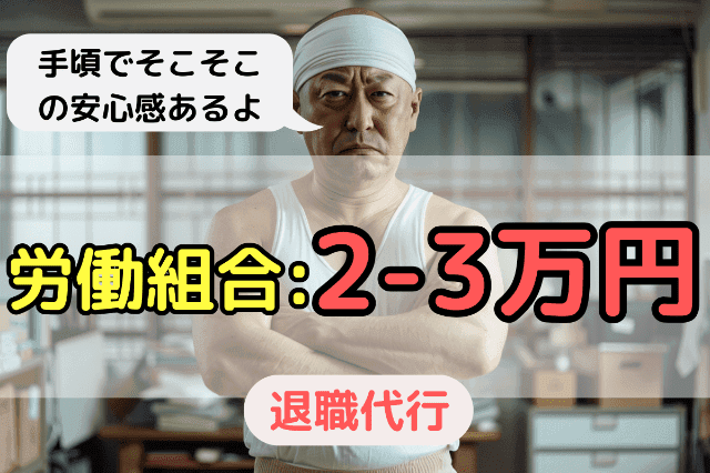 労働組合（ユニオン）の退職代行サービス金額・料金は「2万円〜3万円