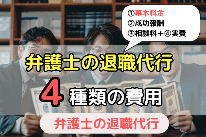 弁護士による退職代行サービスでかかる4種類の費用とは