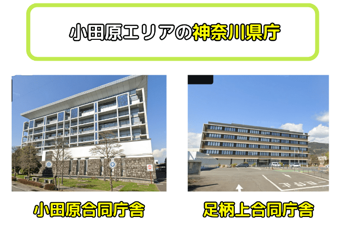 小田原エリアの神奈川県庁