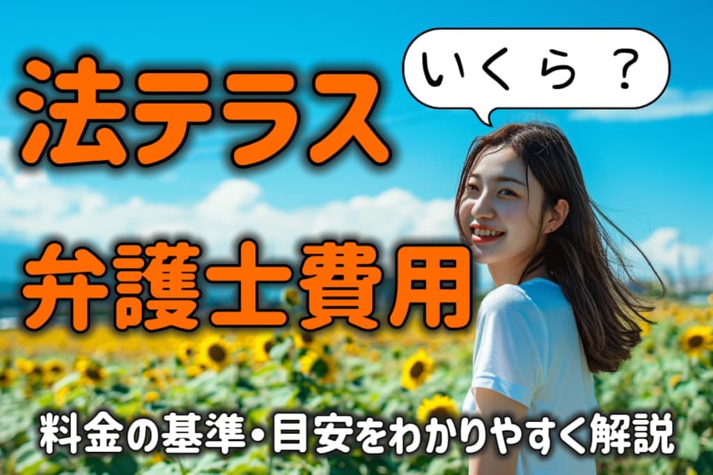 法テラスの弁護士費用はいくら？料金の基準・目安をわかりやすく解説