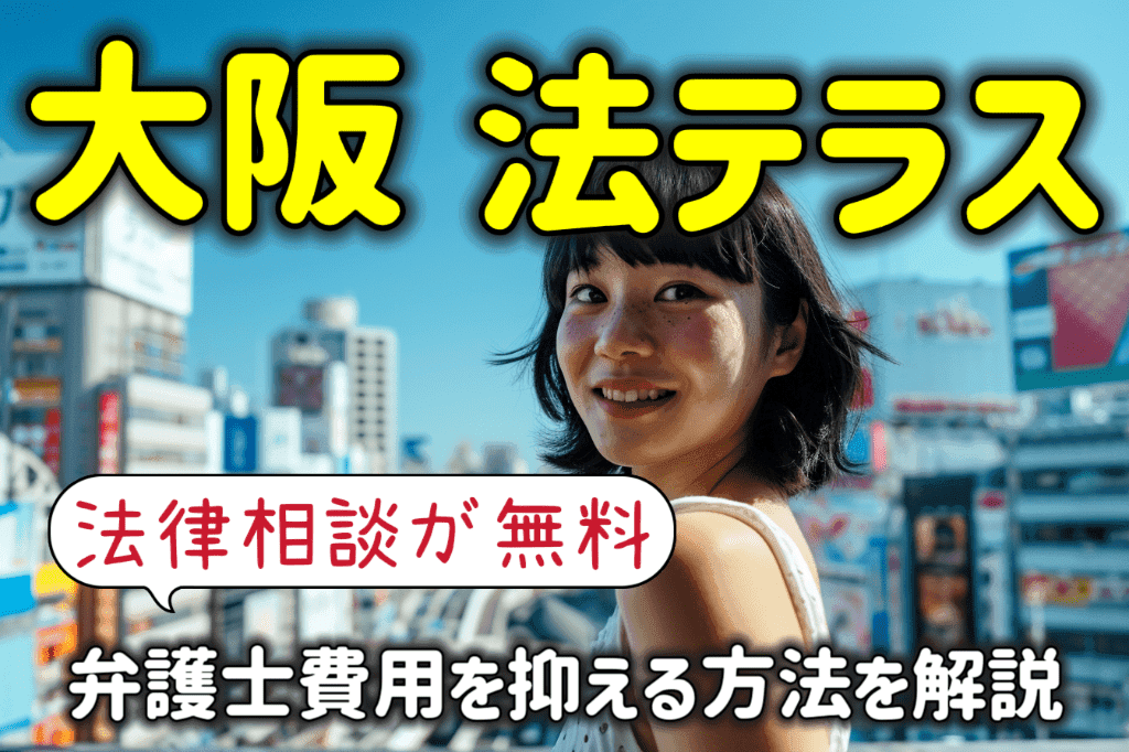 大阪の法テラスなら法律相談が無料！弁護士費用を抑える方法を解説