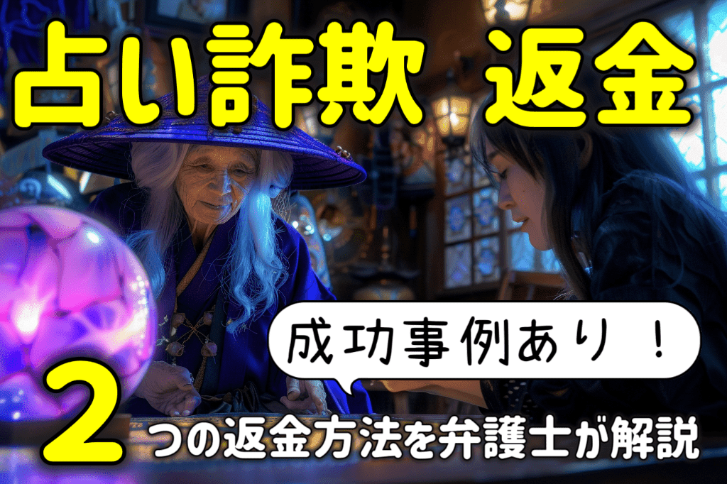 占い詐欺サイトに返金させる２つの方法と成功事例を弁護士が徹底解説
