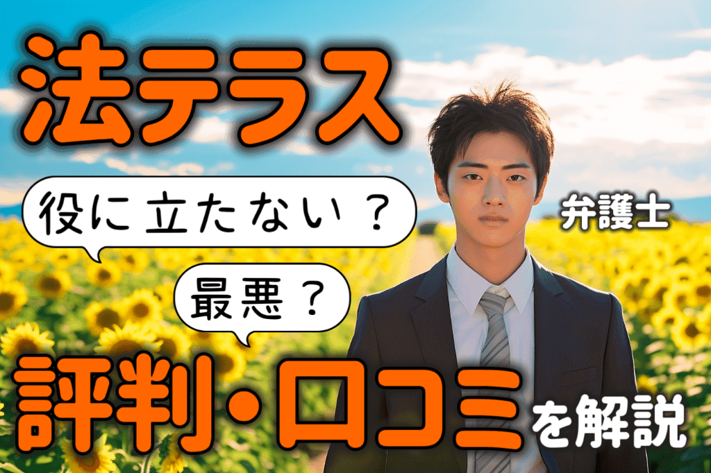 法テラスは役に立たない？評判・口コミは最悪？弁護士が本音で解説