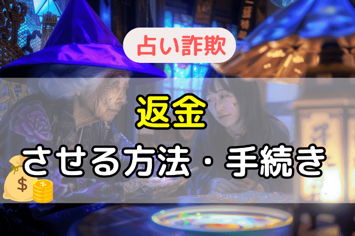 占い詐欺サイトから返金させる方法・手続きとは 