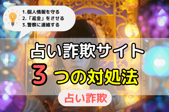 占いサイトが「詐欺」だとわかった時にすべき3つの対処法 